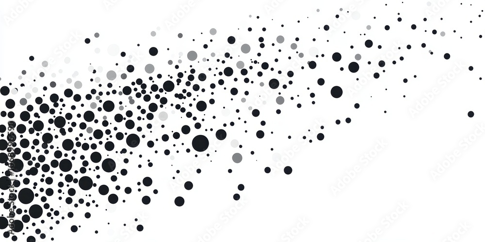 Minimalist Black and White Dots Pattern Design Minimalist Black and White Dots Pattern Design