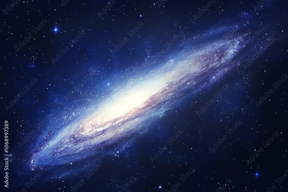 Fototapeta premium a journey through the cosmos: exploring spiral galaxies and the wonders of deep space