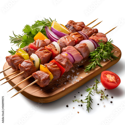 raw kebab displayed isolate background good white png image file format