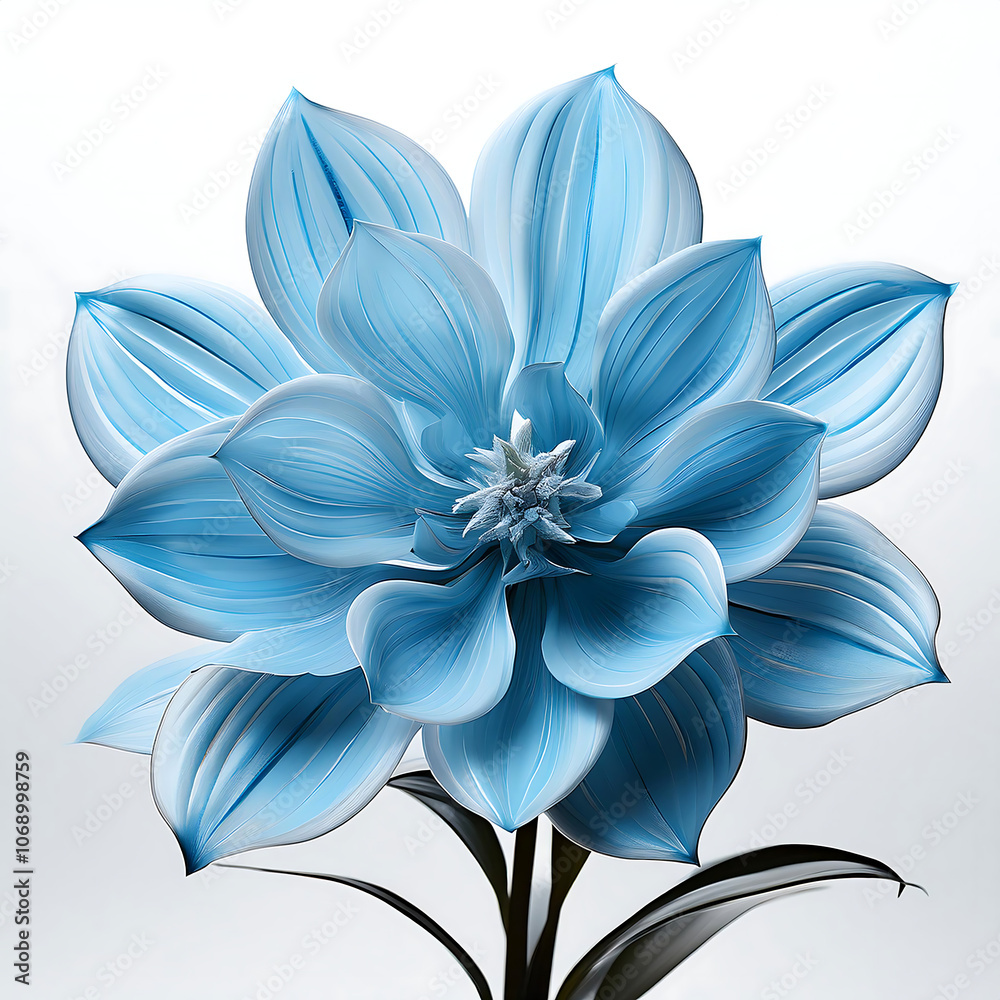 light blue plant beautiful details white background png image format light blue plant beautiful details white background png image format