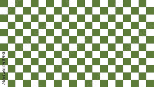green and white checkered background