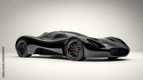 Black modern sport car