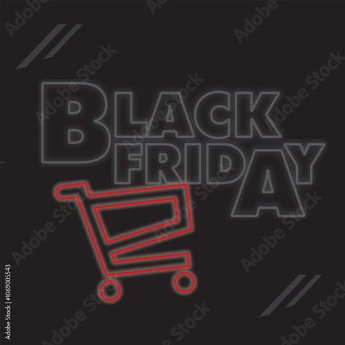 POSTER BLACK FRIDAY NEON EFFECT