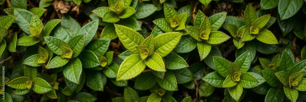 Vibrant and bitter green foliage creating a textured background, backdrop, lush Vibrant and bitter green foliage creating a textured background, backdrop, lush