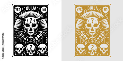 modern minimal ouija card