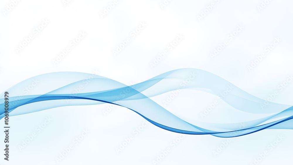 Abstract background with soft, blue waves overlaid on a light, misty background, creating a sense of depth and tranquility Abstract background with soft, blue waves overlaid on a light, misty background, creating a sense of depth and tranquility