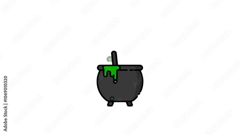 animated of cauldron for halloween icon video 4k resolution animated of cauldron for halloween icon video 4k resolution