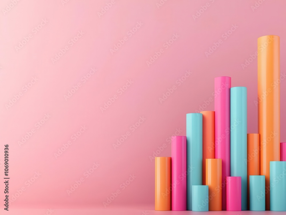 Dividend returns, impact of interest rate shifts on capital costs, 3D illustration Dividend returns, impact of interest rate shifts on capital costs, 3D illustration