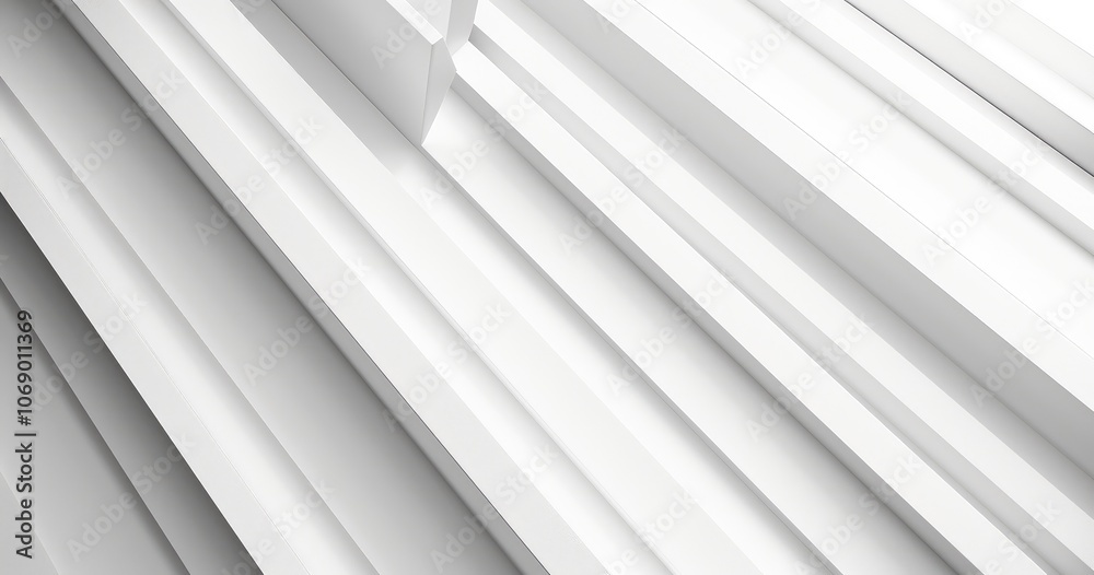 White Geometric Pattern in Modern Architecture White Geometric Pattern in Modern Architecture