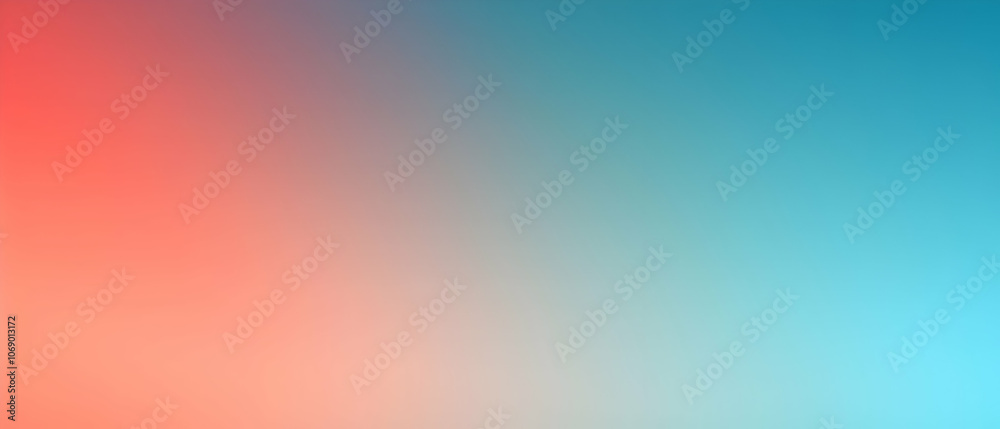 Blurred gradient Aqua to Coral background Blurred gradient Aqua to Coral background