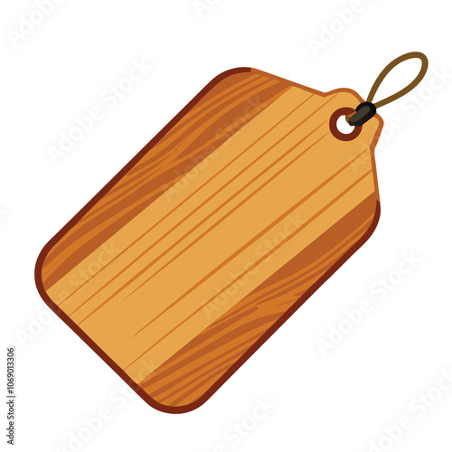 Blank Wooden Tag with Natural Finish - Ideal for Labeling, Crafting, and Gift Tagging.