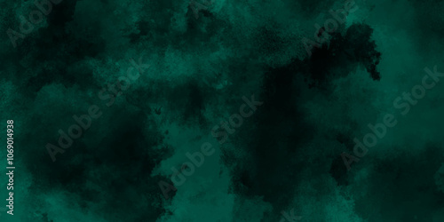 abstract cloud and vapor texture background. Black and teal smoke aquarelle smudge illustration smooth grungy smokey light pastel colors ink glow. Teal color powder explosion	
