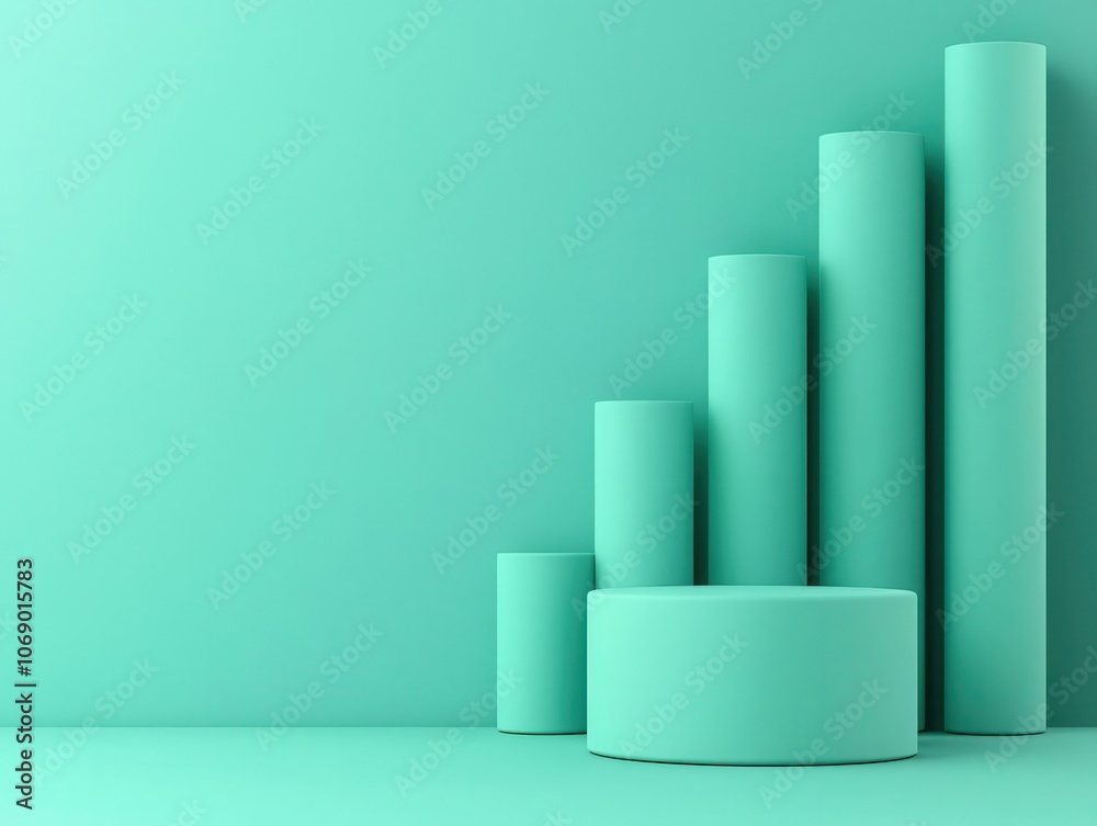 Dividend payout ratio, interest rate overlay on cost of capital, 3D illustration Dividend payout ratio, interest rate overlay on cost of capital, 3D illustration