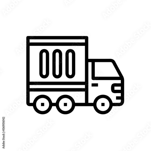 Truck icon symbol vector illustration