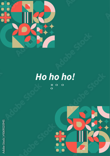 Festive Christmas Card With Love and Joy Message. Deal for spreading festive cheer and joyful moments during the Christmas season