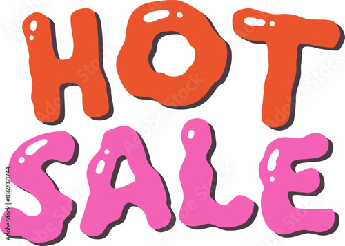 Hot Sale Colorful Cute Typography Lettering