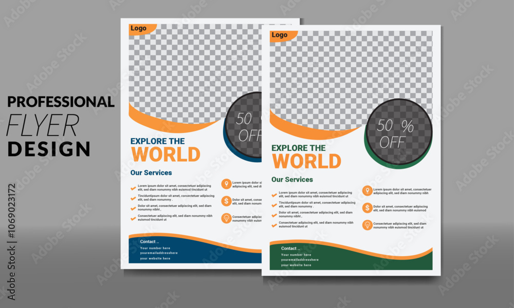 Corporate creative abstract Modern vector flyer design template, Corporate creative abstract Modern vector flyer design template,