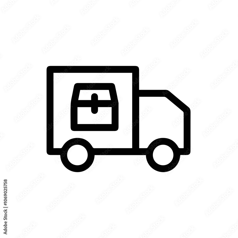 Truck icon symbol vector illustration