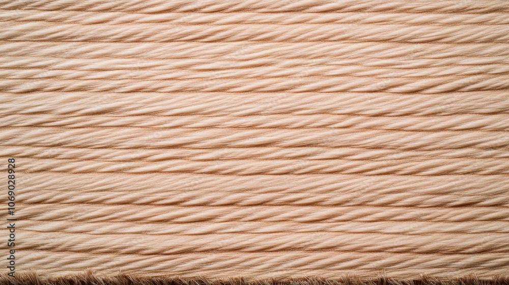 Soft, textured fabric in warm beige hue, showcasing intricate woven patterns that create cozy and inviting atmosphere. Ideal for various textile applications Soft, textured fabric in warm beige hue, showcasing intricate woven patterns that create cozy and inviting atmosphere. Ideal for various textile applications