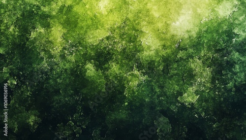 abstract green grain watercolor background with soft shades