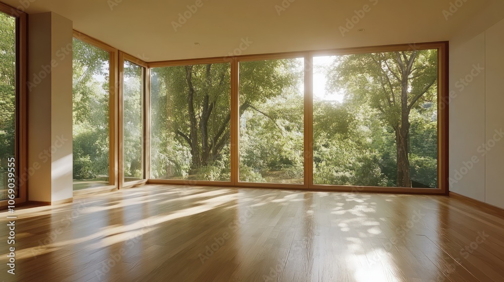 Bright and Airy Contemporary Room with Nature View Bright and Airy Contemporary Room with Nature View