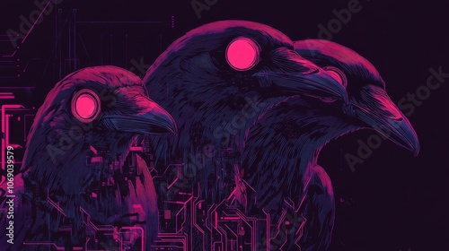 Cyberpunk Ravens.