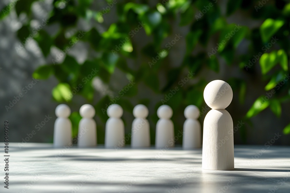 Standing Out: A Minimalist Exploration of Individuality and Conformity Standing Out: A Minimalist Exploration of Individuality and Conformity