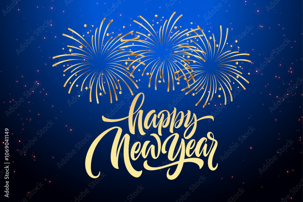 Elegant New Year Celebration Vector Design Elegant New Year Celebration Vector Design