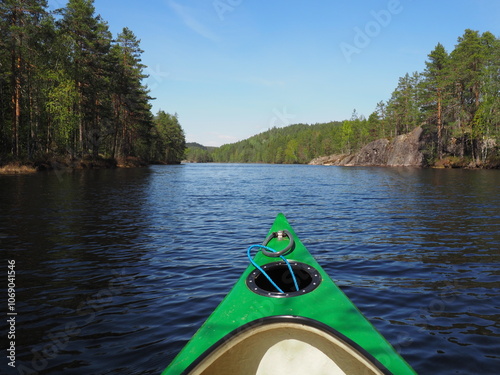 Boat on a lake in Norway