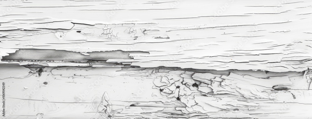 Aged Wooden Surface with Peeling White Paint Aged Wooden Surface with Peeling White Paint