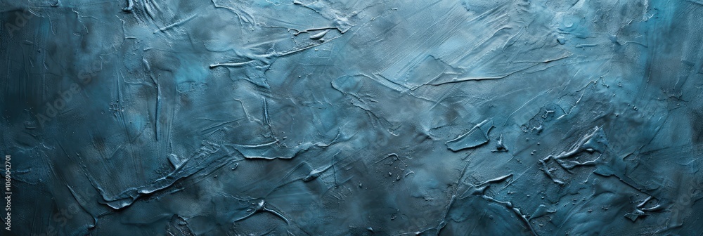 Obraz premium Blue Textured Abstract Art Background