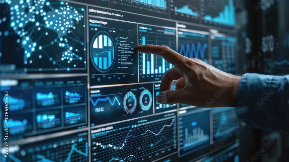 Obraz premium Interactive Data Visualization