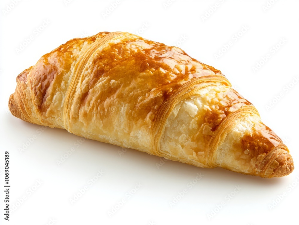 Isolated Single Pastry on White Background Isolated Single Pastry on White Background