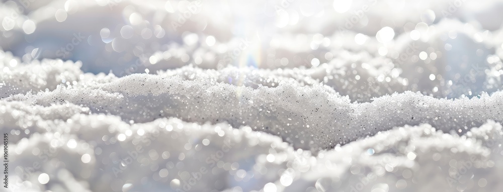 Fototapeta premium Sparkling Fresh Snow in Winter Sunshine