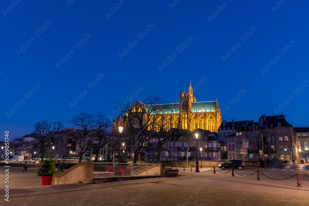 Naklejka premium city at night