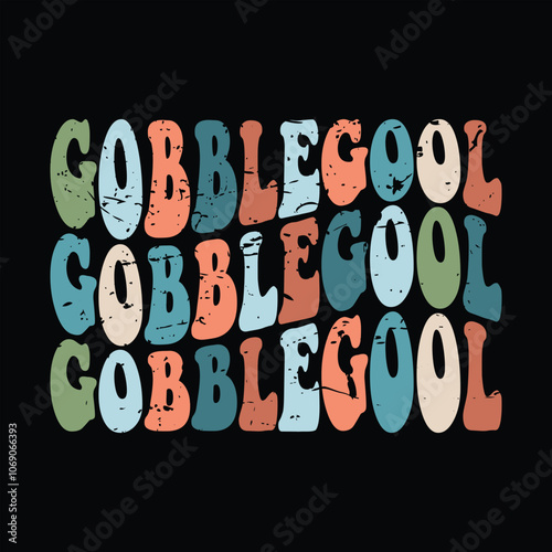 Gobblegool Turkey Thanksgiving graphic vintage