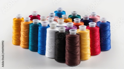 Vibrant Collection of Colorful Sewing Threads