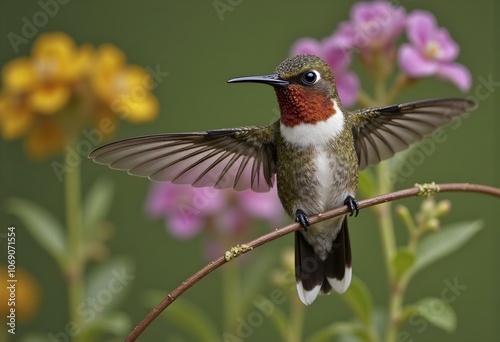 Ruby throated Hummingbird Rufous Hummingbird photo