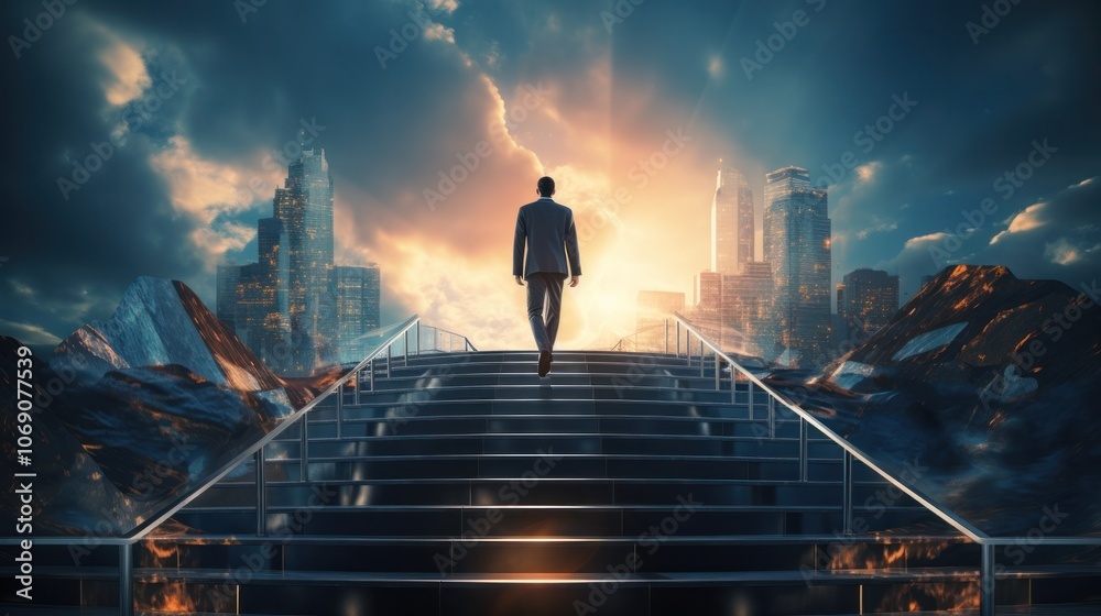 business male stand and feel happy on the most hight at the target, success, leader, teamwork, target, Aim, confident, achievement, goal, on plan, finish, generate by AI business male stand and feel happy on the most hight at the target, success, leader, teamwork, target, Aim, confident, achievement, goal, on plan, finish, generate by AI