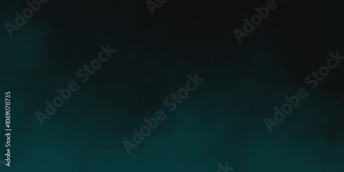 abstract cloud and vapor texture background. Black and Green smoke aquarelle smudge illustration smooth grungy smokey light pastel colors ink glow. Teal color powder explosion	
