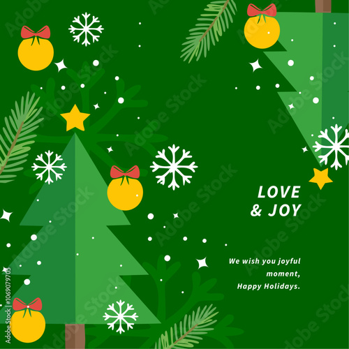 Colorful Abstract Design with Christmas Text Message. Perfect for conveying happiness, positivity, and celebration in designs and creative projects