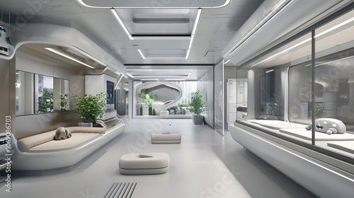 Modern Futuristic Living Space Design