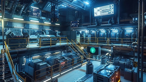 High-Tech Industrial Laboratory Interior