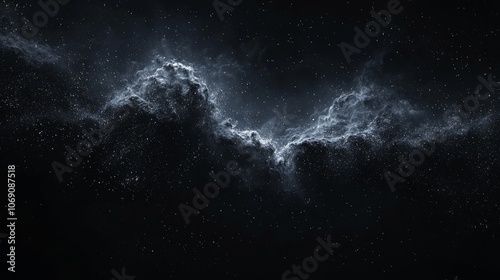 Fototapeta Naklejka Na Ścianę i Meble -  Mysterious dark nebula with stars in space