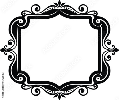 Vintage frames vector, decorative frame vector illustration