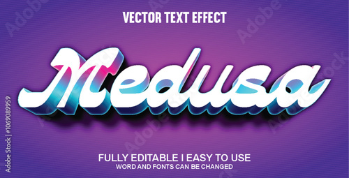 Fully Editable 3D Vector Text Effect
