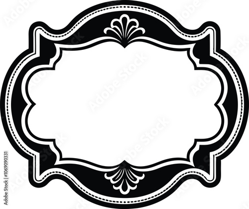 Vintage frames vector, decorative frame vector illustration