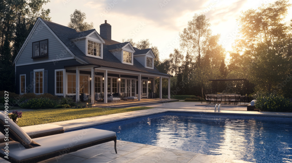 Fototapeta premium A home that uses technology to automate tasks and make life easier.