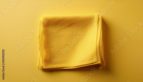 Handkerchief, isolated on a yellow pastel photo