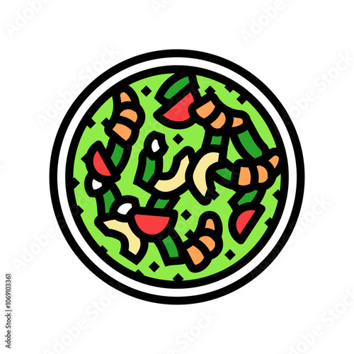 ceviche fish color icon vector. ceviche fish sign. isolated symbol illustration
